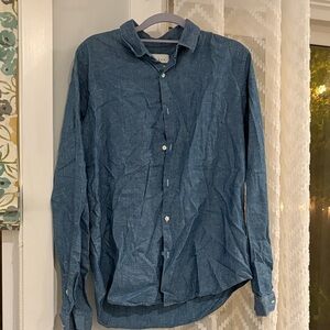 Sandro Indigo Button-Down Shirt